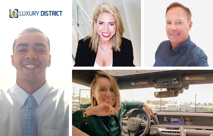 The LuxuryDistrict Team: Valter Gonzaga, Lucy Norris, Phil Banfield, Diana Marks.