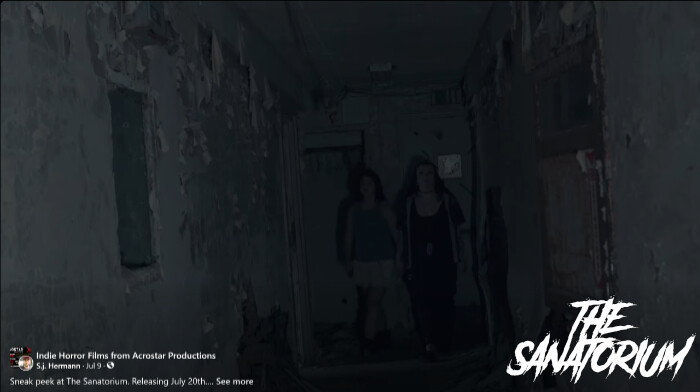 Color graded hallway of filming location