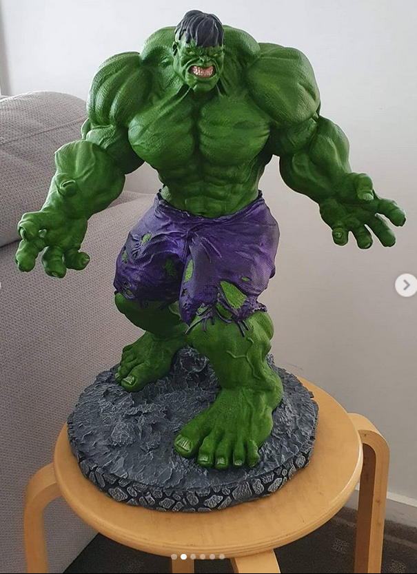 Hulk printed and painted