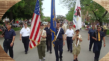 Post 541 Leading the Edison Park Memorial Day Parade