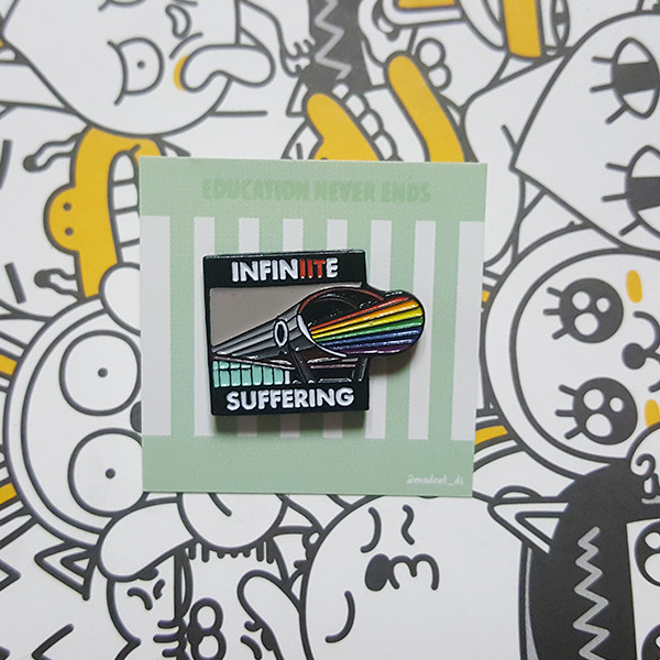 Pin with backing card