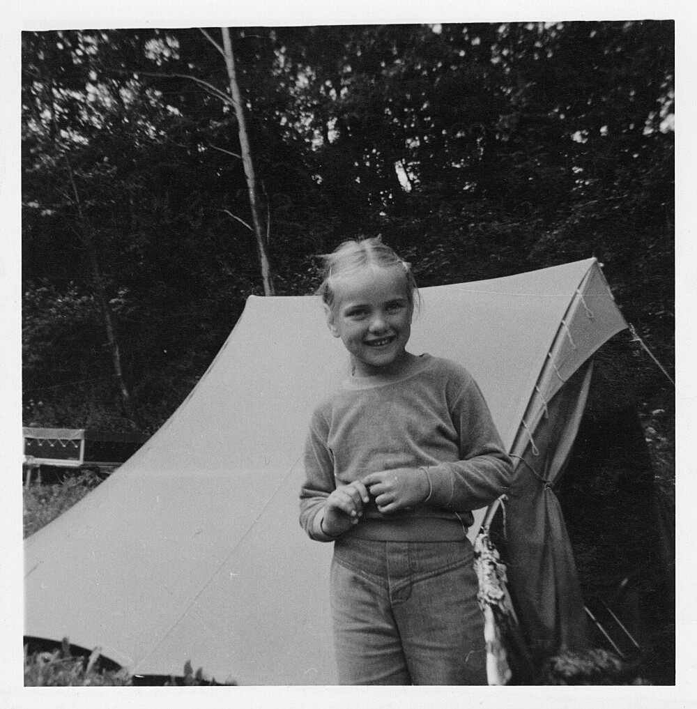 The author, age five, in France