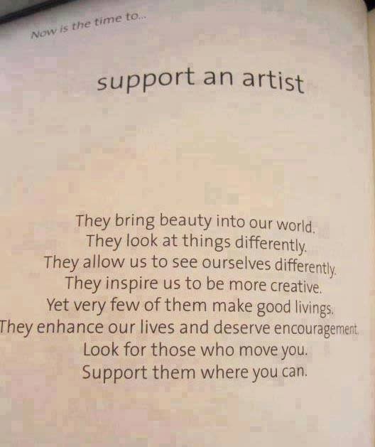 support an artist