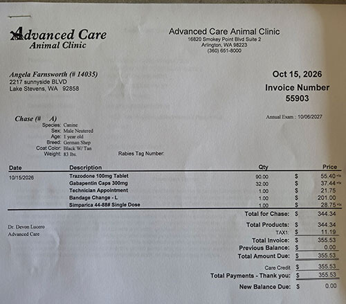 3rd vet bill