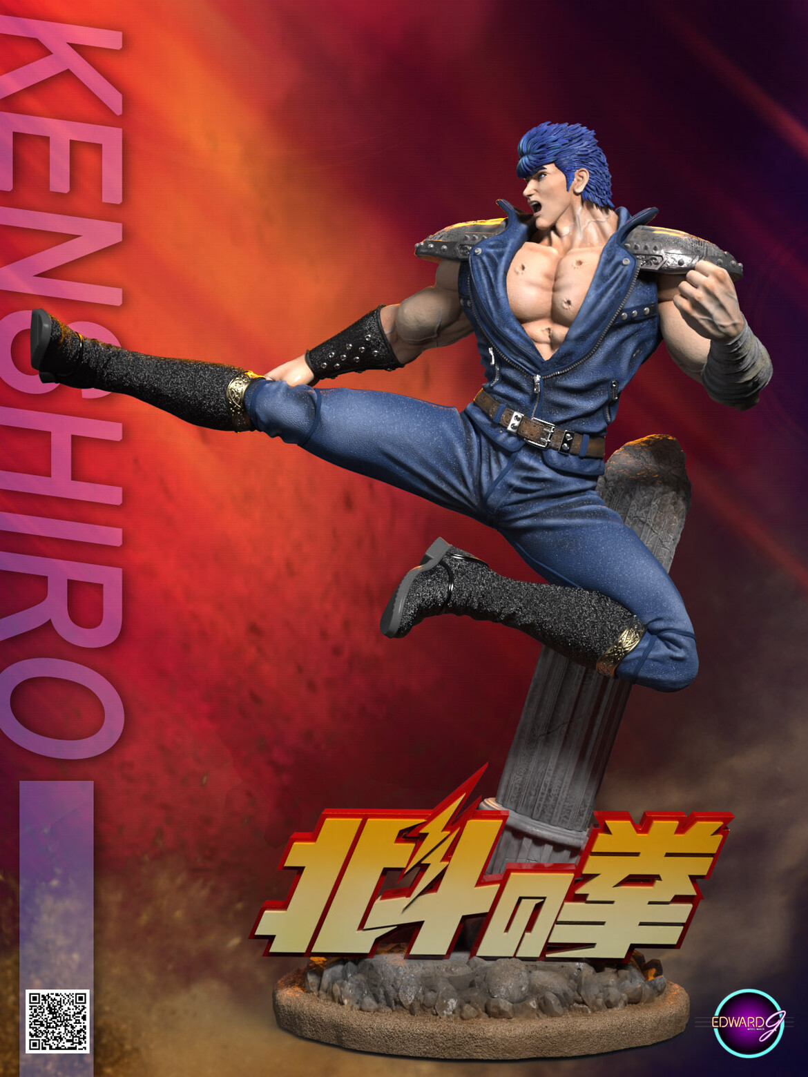 KENSHIRO 3D STL by Edward.J