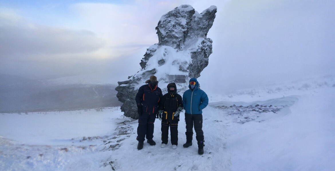 Josh Gates, Teodora Hadjiyska, and Mike Libecki