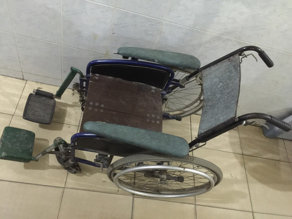 Usual wheelchair in Benin