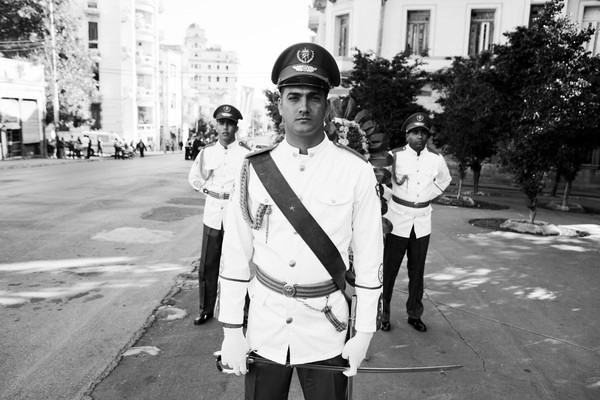 National Guards at a commemoration for revolutionary heroes in Havana. Foto: Jan-Joseph Stok