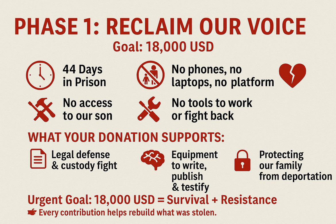 This is the first and most urgent phase of our journey to rebuild, protect our son, and expose what happened...