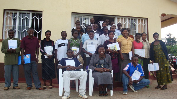 Genocide survivors and perpetrators graduating from REACH training.