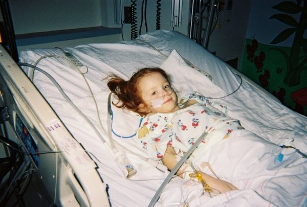 Drew at 5 years old, 5 days after receiving her Gift of Life.