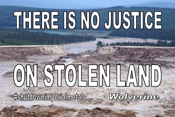 No Justice on Stolen Land
