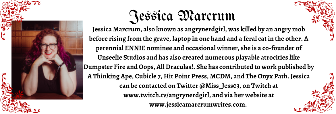 A photo of Jessica Marcrum and her bio, linked below.