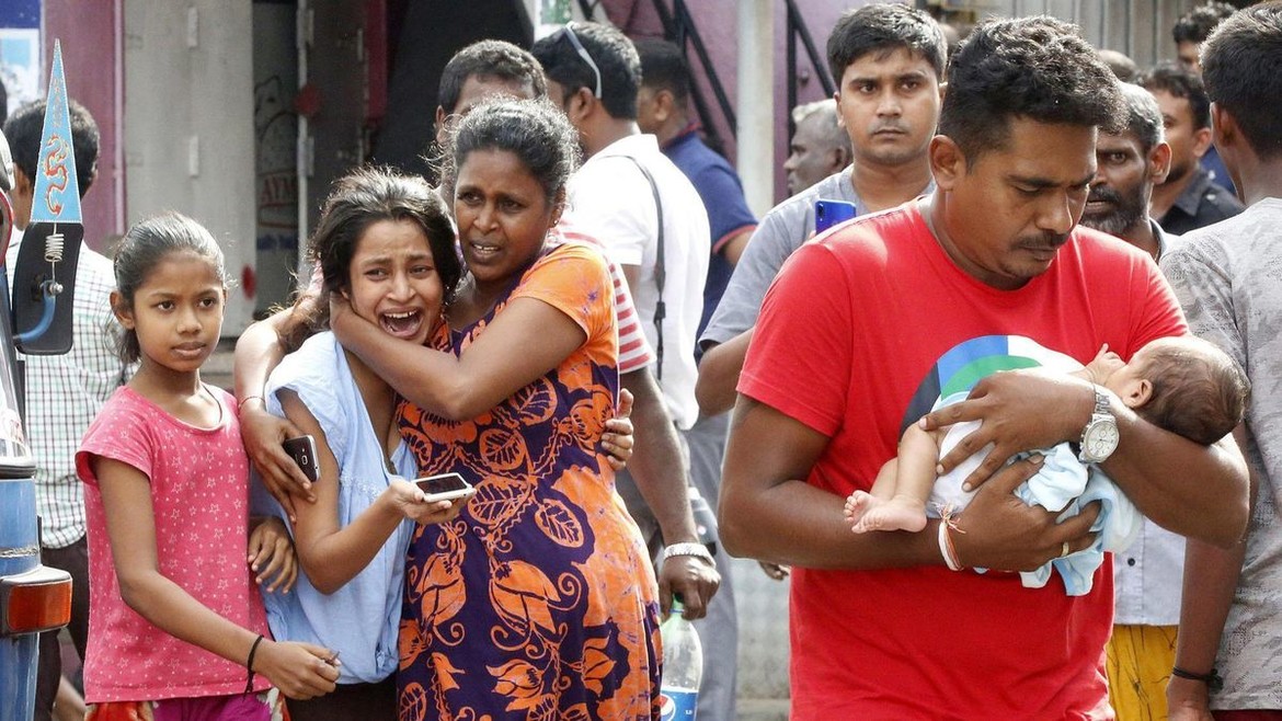 Victims after bomb