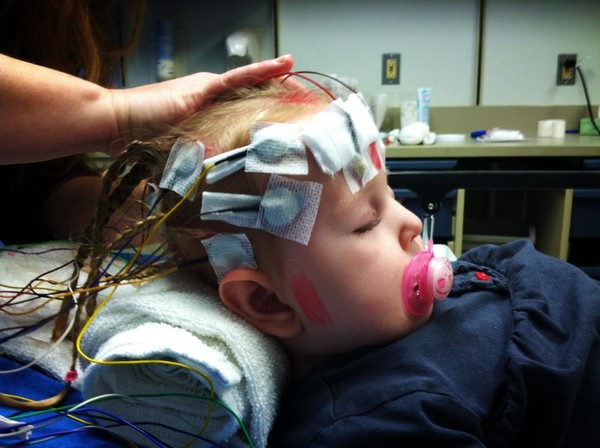 One of many eeg tests.