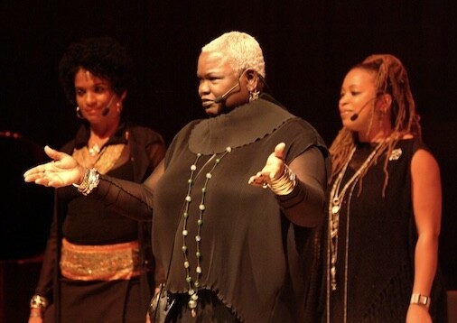 Sweet Honey and the Rock founder Bernice Johnson Reagon, at the ADA Watch/CDRJ Disability Rights Concert, declaring that, "…laws like ADA need to be monitored, need to be supported, need