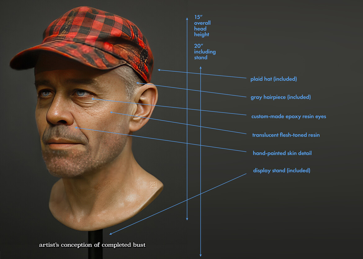 Ed Gein Bust Prototype (Mockup)