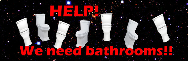 space toilets