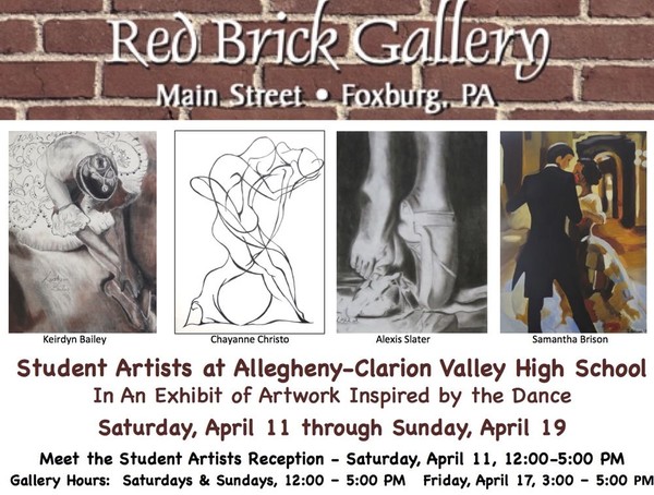Red Brick Exhibit postcard-charcoals