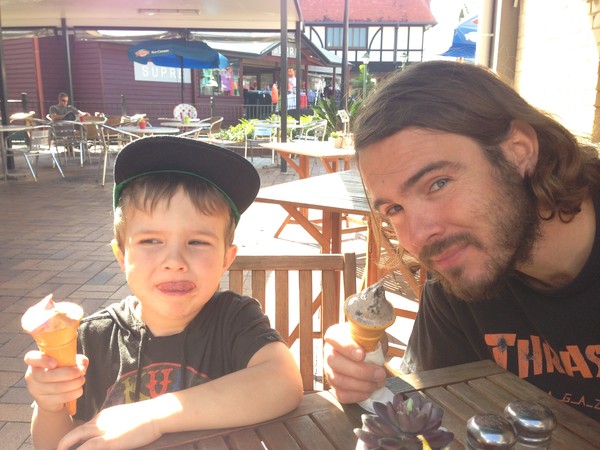 Icecream with Dad!