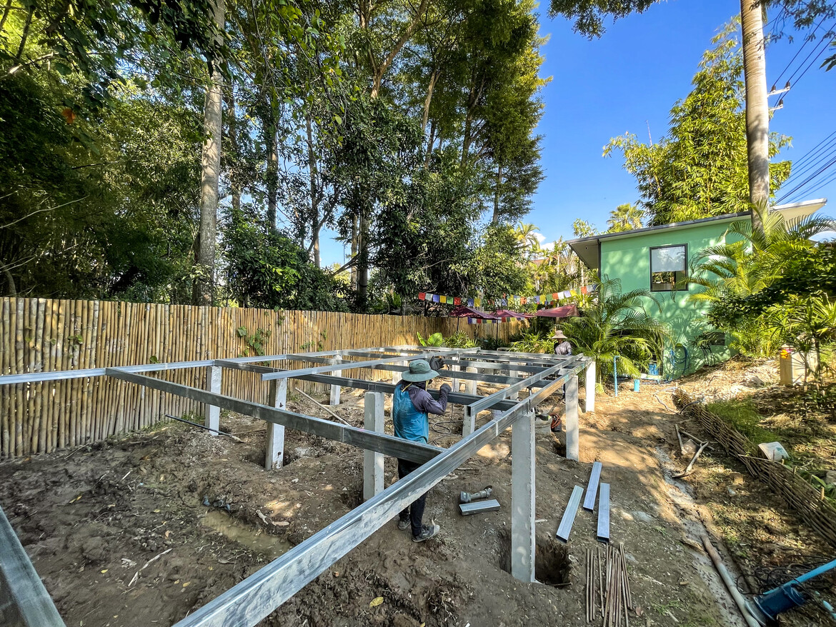 First phase of building - laying foundations - December 2025