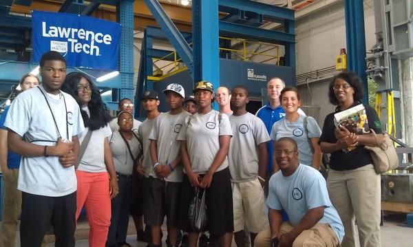 2012 Summer Crew Members Tour of Lawrence Tech University