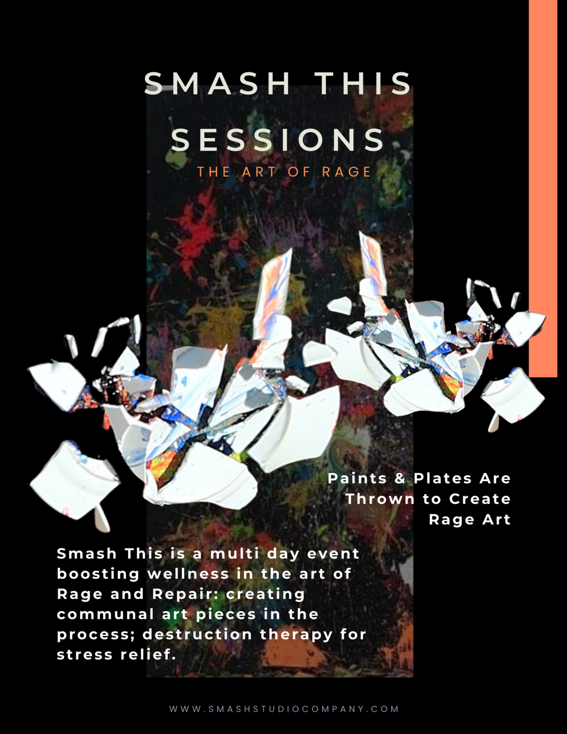 Smash This Session Promo Poster highlighting the art of rage product and services