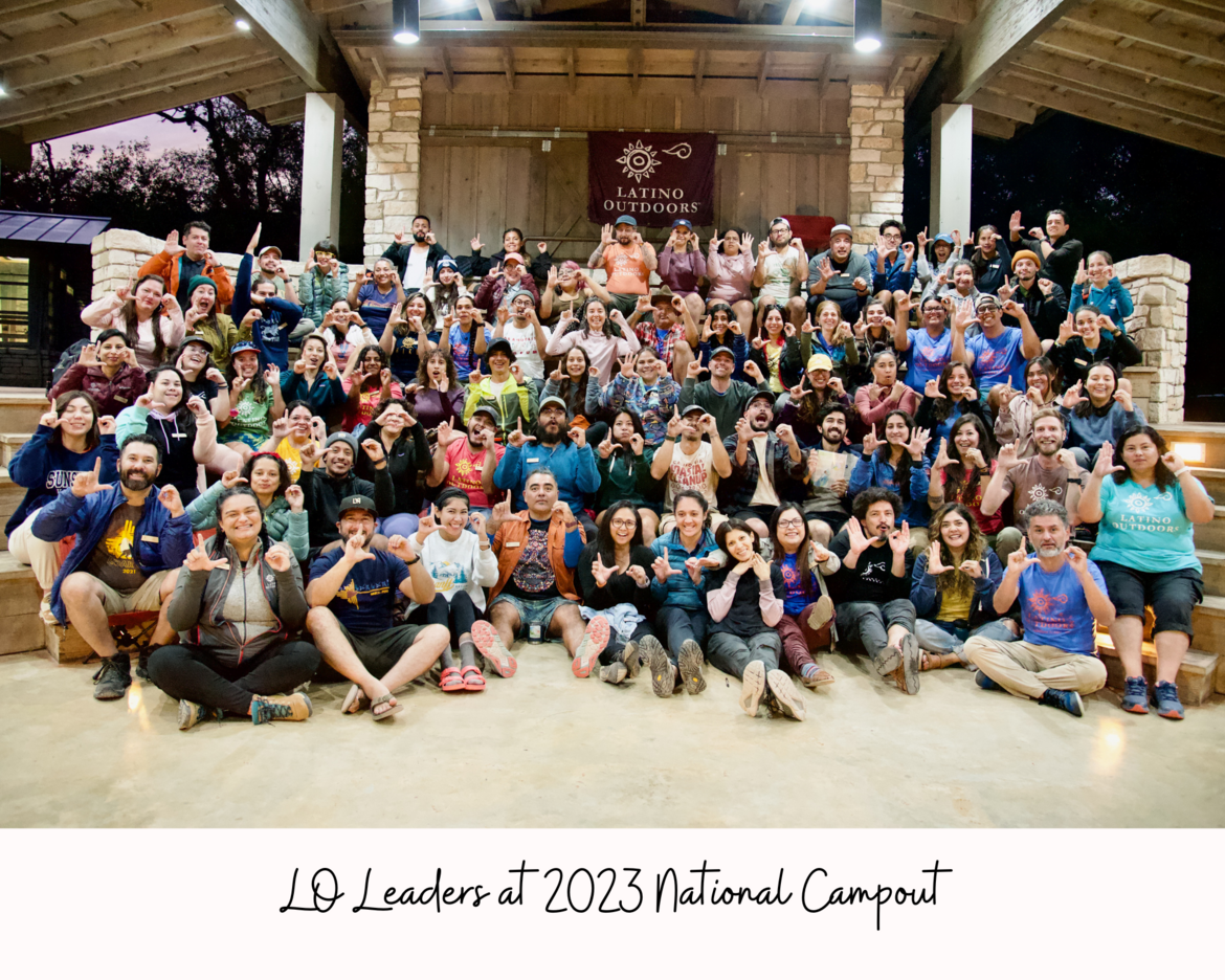 LO staff, volunteers, and community partners at 2023 National Campout