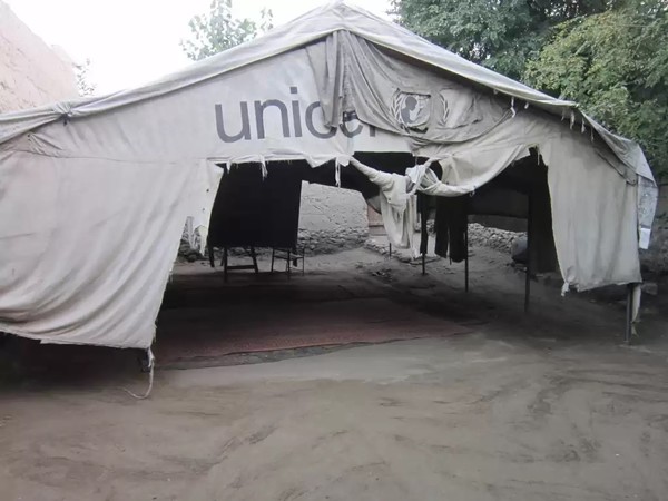 Shelter they received from Unicef
