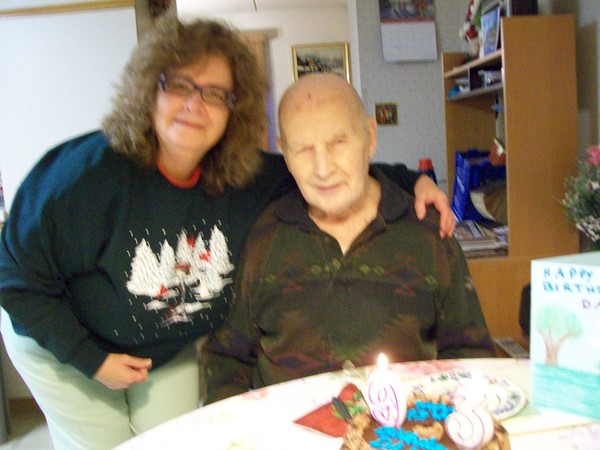Dad and myself celebrating his 93rd birthday