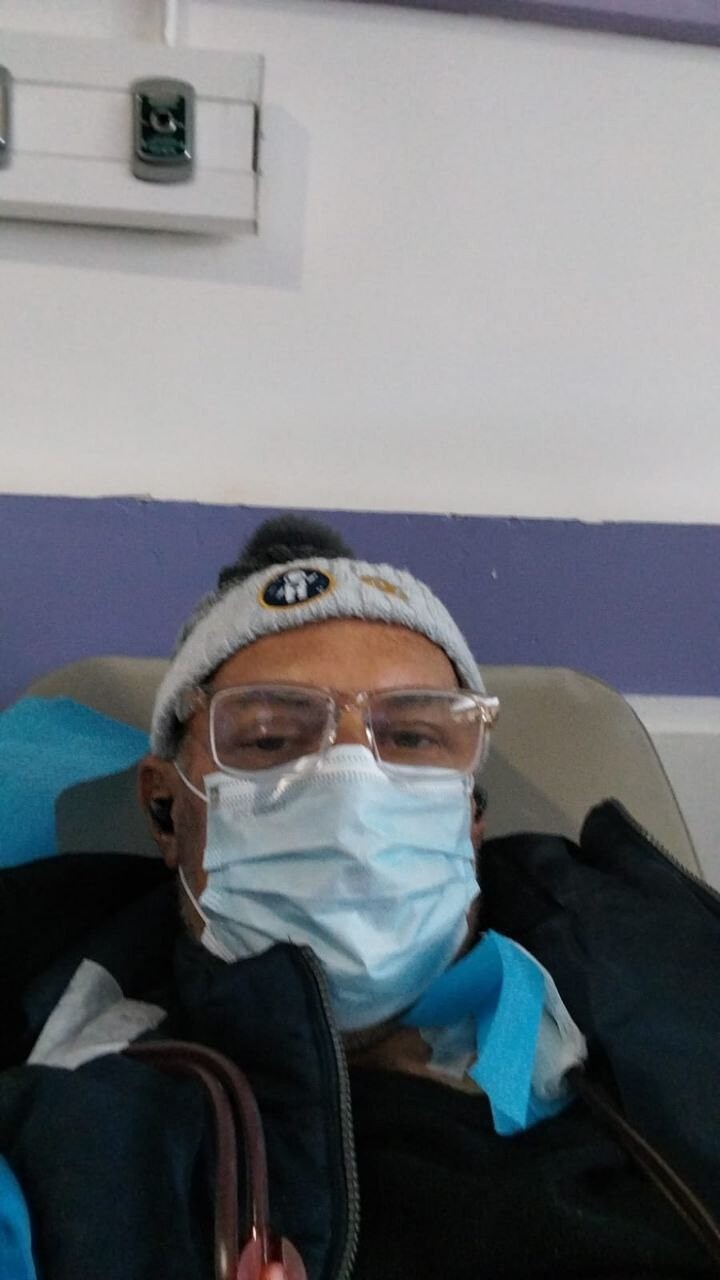 Una foto que me mando en la hemodiálisis