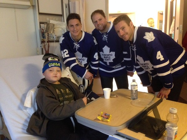 Liam meets the Maple Leafs!