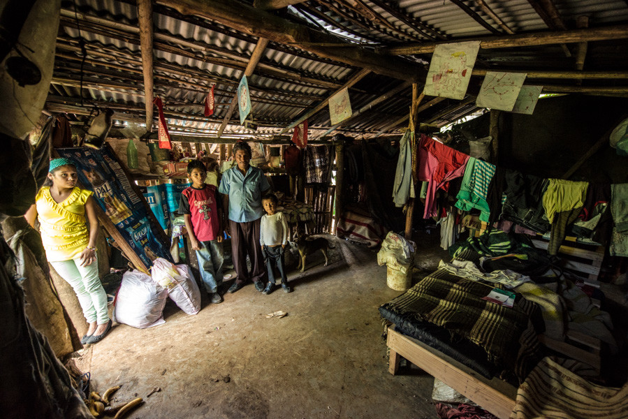 Mexico slum home after earthquake