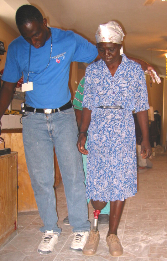 Prosthetics and rehab at Healing Hands for Haiti, Port au Prince