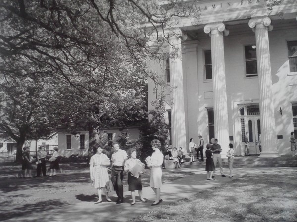 The Courthouse as Ben Franklin, 1960s.