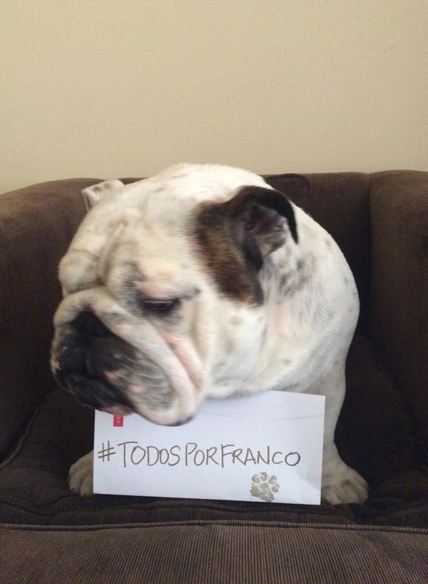 Bentley doing his part to get Franco's cause known...