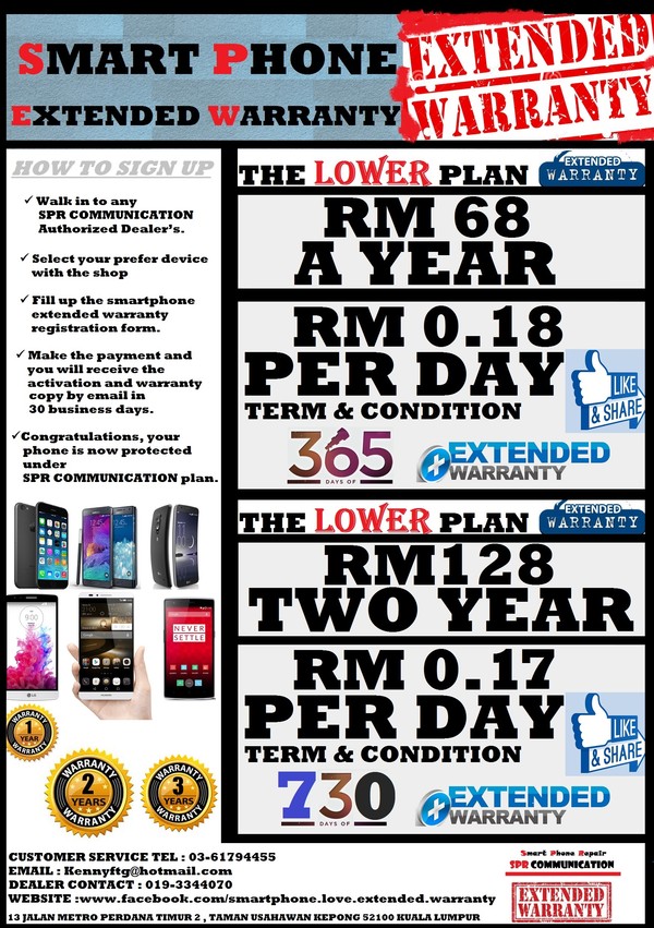 Lower extended warranty price