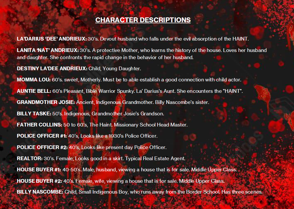 Cast Descriptions