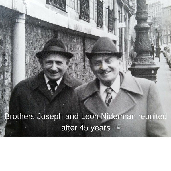 Brothers Joseph (survivor of Siberia) and Leon (survivor of Nazi camps) reunited after 45 years