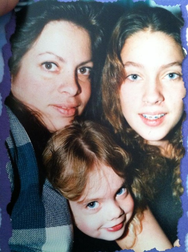 Mom, me, and my sister (younger years)