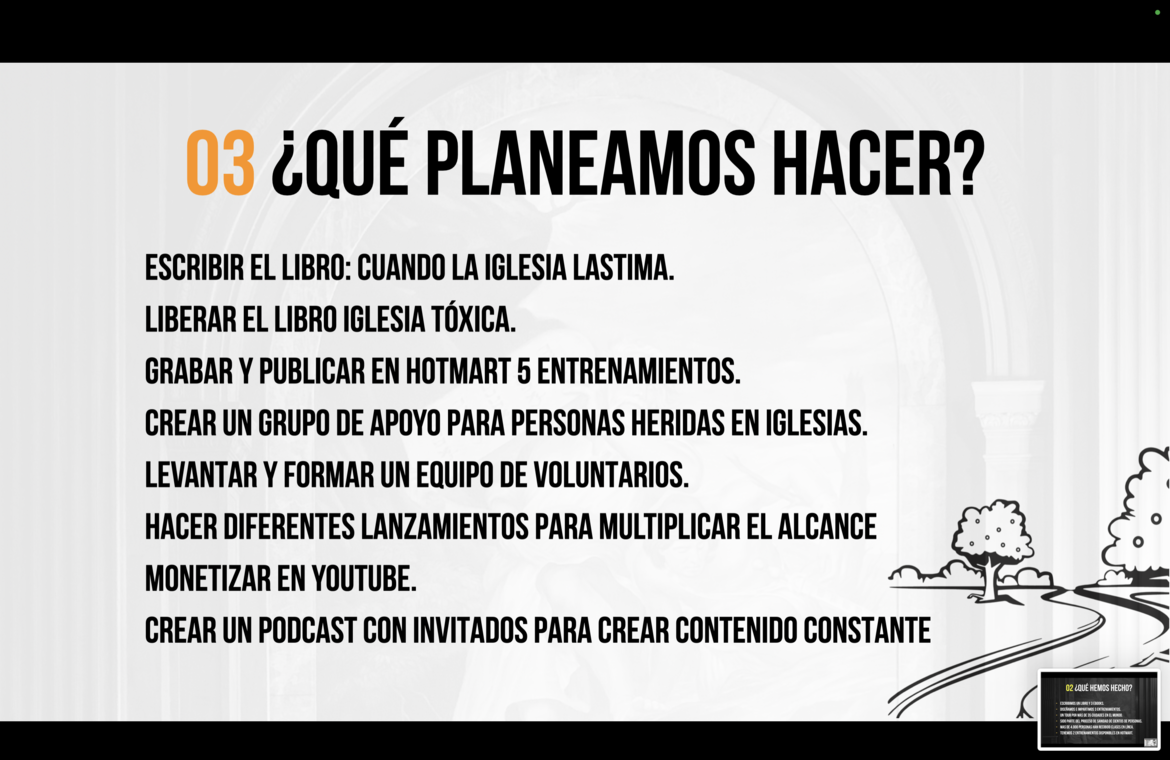 ¿Qué planeamos hacer?