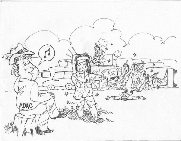 Hier I am telling the driver from ADAC, HELP US!