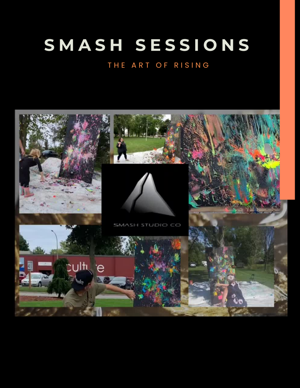 The art of rising - community artists - smashing awareness for suicide prevention and to harvest materials for debut Crow project.