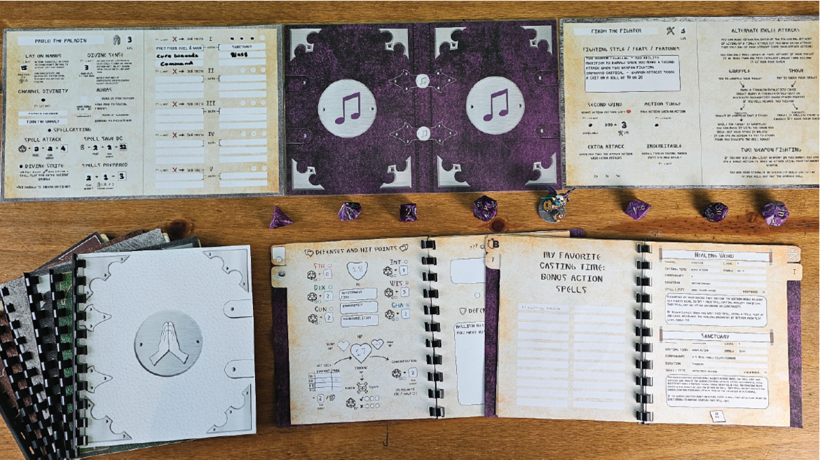 Print stylish player aids for all D&D classes at home on your home printer