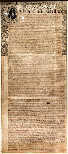Royal Charter of 1663 written by John Clarke