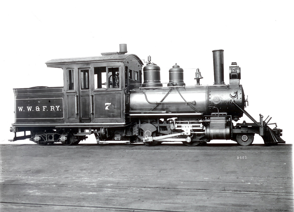 WW&F Ry No. 7 as built in 1907