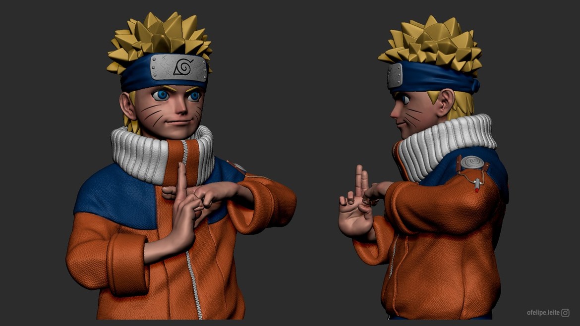 Naruto, Desenho por Olivier Valèry