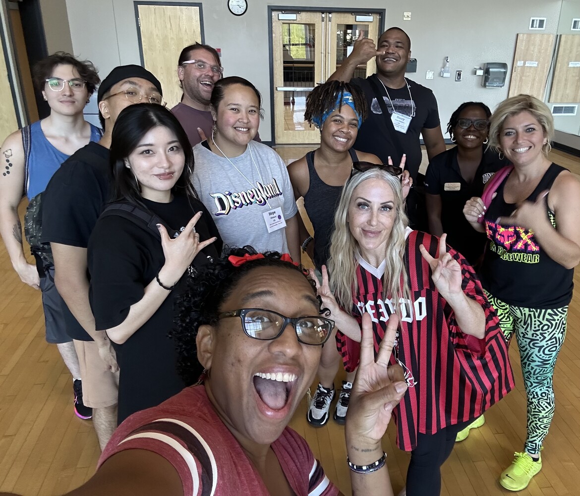 Chantal Chandler with Her Fellow UNLV Fitness Instructors During Yearly Staff Training_September 2024
