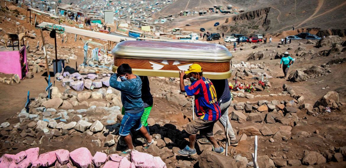 Burial plots outside of Lima