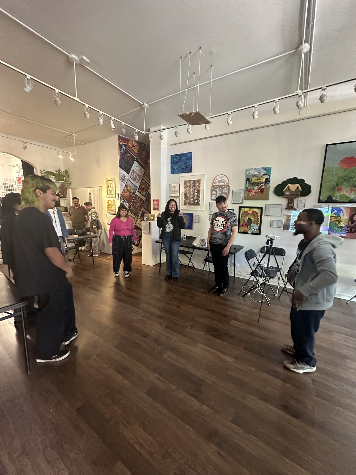 ALMA Creates art fellows participate in community building through the art form of "Voguing."